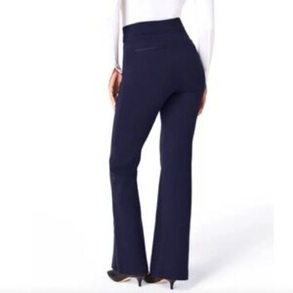 NWT*** SPANX pbp Hi Rise Flare Pants in Classic Navy - Size M - Picture 3 of 15